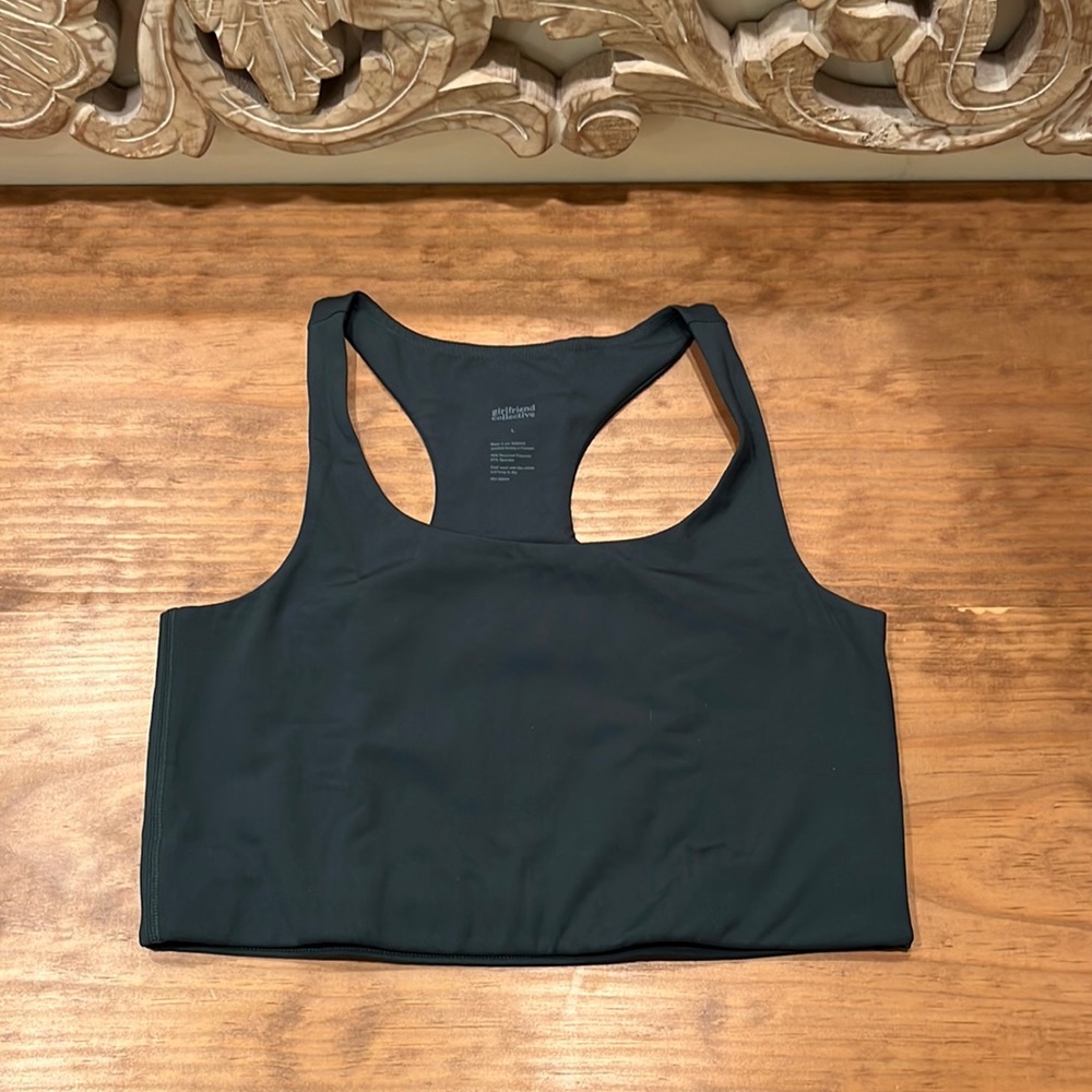 Girlfriend Collective Sports Bra Deep Green